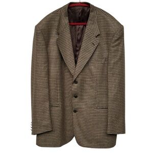 Zanetti Italian Silk Wool Men's Blazer 56R